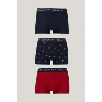 Boxerky SPODNÍ PRÁDLO GANT SKIER PRINT TRUNK 3-PACK GB EVENING BLUE