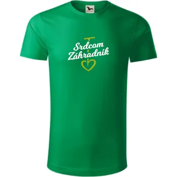 Pánské tričko Triko pánské ´SRDCOM ZÁHRADNÍK´ zelené S