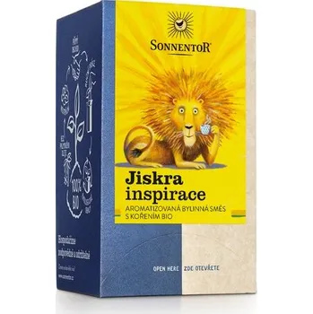 Horký nápoj Sonnentor Jiskra inspirace bio čaj 32,4g 18 sáčků