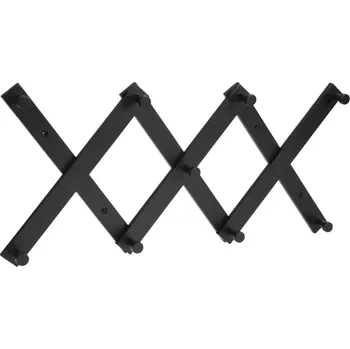 Věšák Storagesolutions Věšák do předsíně, MDF, 9 háčků, černý