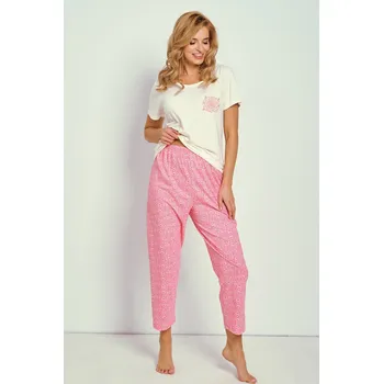 Pánské pyžamo 3336 DÁMSKÉ PYŽAMO CORNI S-XL ecri L