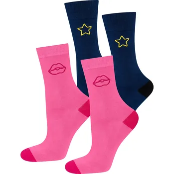 Dámská móda Soxo Dámské ponožky, 2 páry (Love)