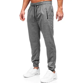 Pánské kalhoty Antracitové pánské teplákové jogger kalhoty Bolf JX6103 - XL
