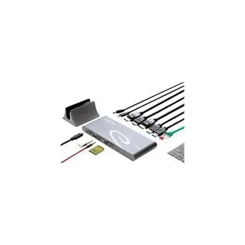 DeLOCK USB Type-C DP 1.4 Docking Station Triple 4K Display - Dockingstation - USB-C 3.2 Gen 1 / Thunderbolt 3 - HDMI, 2 (87772)