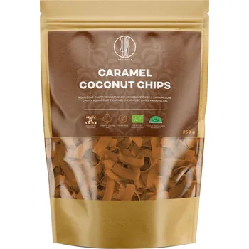 BrainMax Pure Kokosové chipsy v karamelu, BIO, 250 g