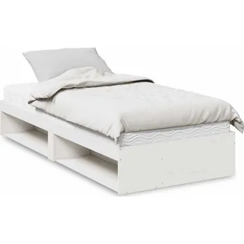 Postel vidaXL Válenda s matrací 90 x 190 cm masivní borovice [3324603] Barva: Bílá