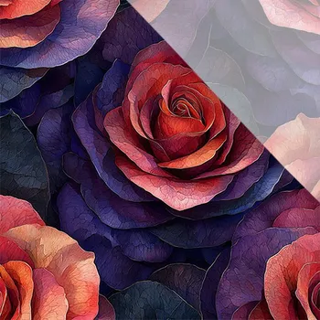 Umělé hedvábí / silky mírně elastické kouzelné růže