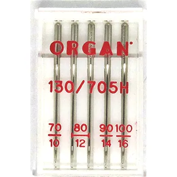 JEHLA ORGAN 130/705H STANDARD SÍLA 70-100 OSTRÁ ŠPIČKA, BALENÍ 5KS