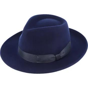 Klobouk Fiebig - Headwear since 1903 Kašmírový modrý luxusní klobouk Fiebig - limitovaná kolekce Fiebig Velikost: 59 cm (L)