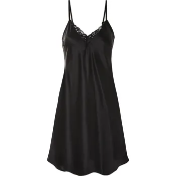 Dámská noční košile esmara® Dámská saténová noční košilka (36, černá)