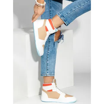 Dámské tenisky Béžové dámské kotníkové tenisky sneakersy Bolf B527 - 38