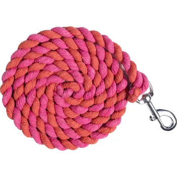 Bavlněný vodítko s karabinou tmavě modrá/světle modrá pruhovaná, 180 cm