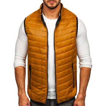 Oblečení a móda Kamelová pánská prošívaná vesta Bolf 7103 - S