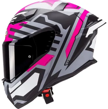 Helma na motorku Integrální helma Caberg Drift Evo II Horizon matt grey/black/fuchsia (Velikost: M (57 až 58 cm))