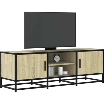 Televizní stolek vidaXL TV skříňka 120 x 35 x 41 cm kompozitní dřevo a kov [848843] Barva: dub sonoma