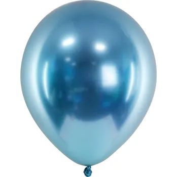 Balónek PartyDeco Balonek latex modrý chromový 30 cm, 1 ks