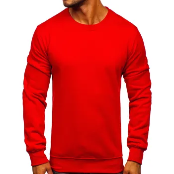 Pánská mikina Červená pánská mikina bez kapuce Bolf 2001 - M