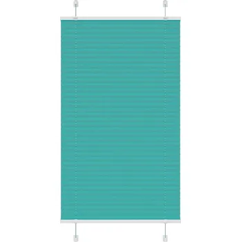 vidaXL Plisovaná roleta 80x100 cm Šířka látky 79,4 cm [4015173] Barva: Petrolejově zelená