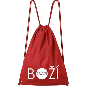 DOBRÝ TRIKO Bavlněný batoh Boží zboží Barva: Červená