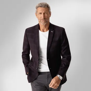 Pánské sako Pánské sako BANDI, model SLIM FERONNITO Marsala