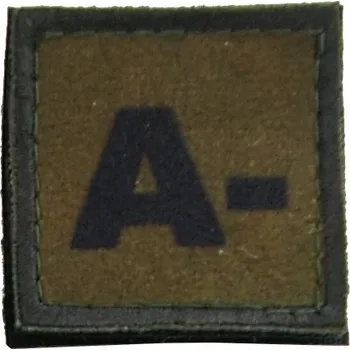 Nášivka Textilní nášivka A NEG - olivová, Army