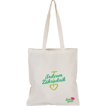 Nákupní taška Textilní taška ´SRDCOM ZÁHRADNÍK´ bílá