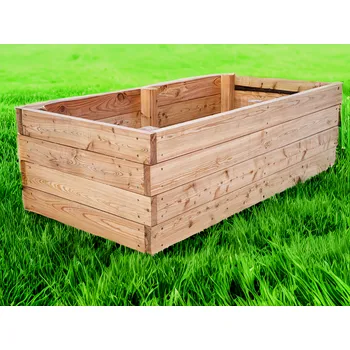 Vyvýšený záhon Kokoza Vyvýšený modřínový záhon Flera – 200 × 100 × 48 cm Montáž: Ano, Náplň: Ano