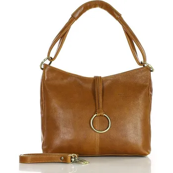 Kabelka Marco Mazzini Kožená kabelka Mazzini 416MM camel