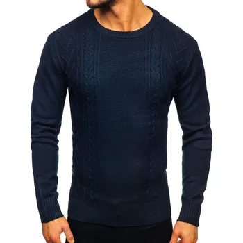 Pánský svetr Tmavě modrý pánský svetr Bolf H1937 - 2XL