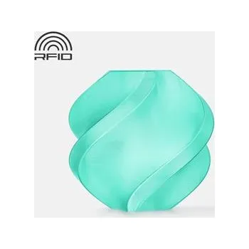 Filament Bambu Lab PETG Translucent, modrozelená transparentní, refil, bez cívky, 1,75mm, 1kg (Teal)