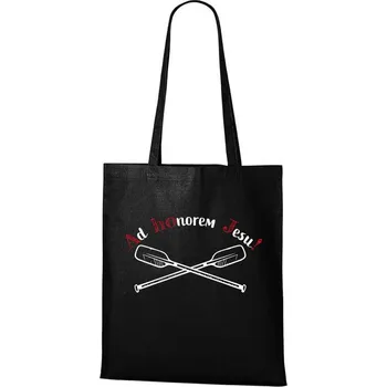 DOBRÝ TRIKO Bavlněná taška pro vodáky s potiskem AHOJ Barva: Černá