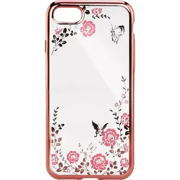 Pouzdro na mobilní telefon Pouzdro Diamonds TPU Xiaomi Redmi 5 Květiny růžové