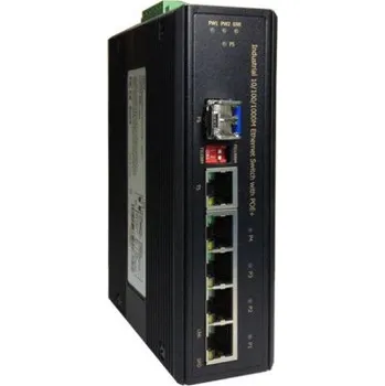 Switch LevelOne Switch 5x GE IGP-0501 4xGE 1xGSFP 4xPoE+