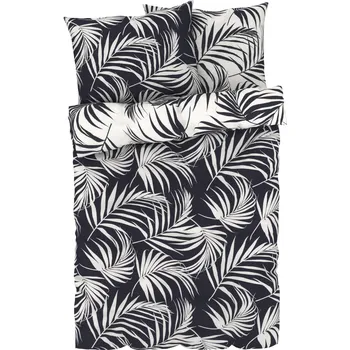 Povlečení LIVARNO home Ložní povlečení Renforcé, 220 x 240 cm, 70 x 90 cm (palmy)