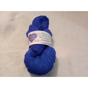 Příze Merino Modré snění s lurexem (Ručně barvené merino Modré snění)