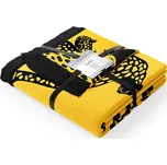 Deka AmeliaHome Zaria černá/žlutá, velikost 150x200