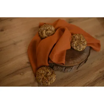 Utěrka Nelly lněná utěrka oranžová 50x70cm