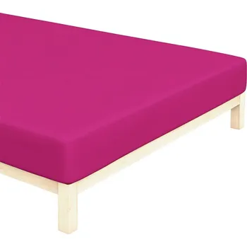 Prostěradlo Jersey prostěradlo Sytě Růžové Rozměr: 90x200 cm