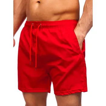 Pánské plavky Vínové pánské plavecké šortky Bolf YW02002 - 2XL
