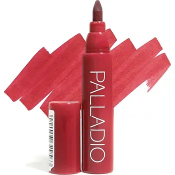 Rtěnka Palladio Lip Stain BERRY&nbsp;3 ml – voděodolný, dlouhotrvající lip stain s panthenolem a precizním aplikátorem „Fix na rty Berry s panthenolem a přesnou tužkou‑aplikátorem – bohatý berry odstín, hydratace a dlouhotrvající komfort bez vysušení.“