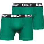 Zelené pánské boxerky Bolf 0953-2P 2 PACK - 2XL