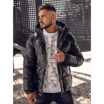 Černá pánská prošívaná zimní sportovní bunda Bolf EX2125A - 3XL