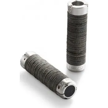 grip Kožené gripy Brooks Plump Leather Grips Černé