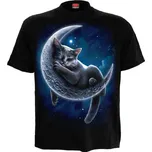 Unisex Tričko Spiral s kočkou VELVET MOON Velikost: M