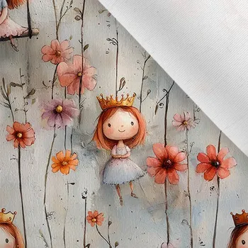 Látka matná na plavky, fitness oblečení princezna rusovláska