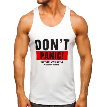 Pánské tílko Bílé pánské tílko s potiskem tank top Bolf 14854 - XL