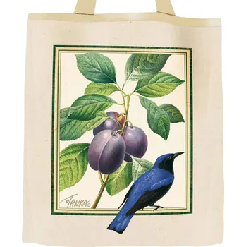 Nákupní taška Plátěná nákupní taška, Švestky ve světlém