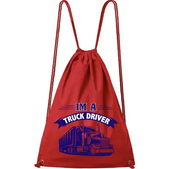 DOBRÝ TRIKO Bavlněný batoh s potiskem Truck Barva: Červená