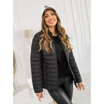 Dámská bunda Černá dámská prošívaná přechodová bunda Bolf 16M9109 - S