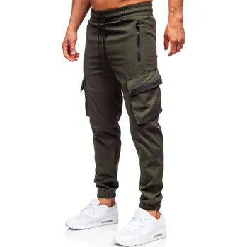 Zelené pánské jogger teplákové kapsáčé Bolf HSS300 - 2XL